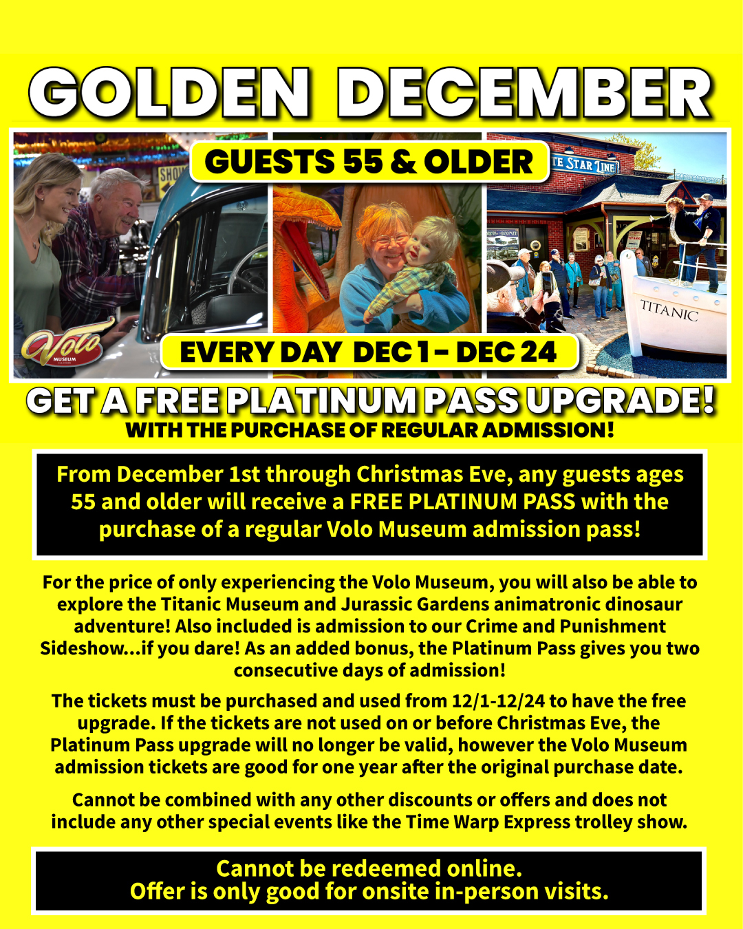 Volo Museum Golden December Discount