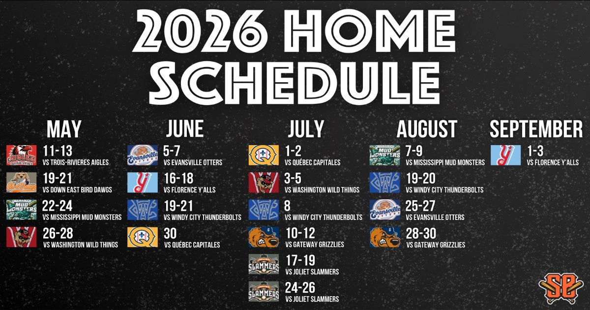 Schaumburg Boomers 2026 Home Schedule