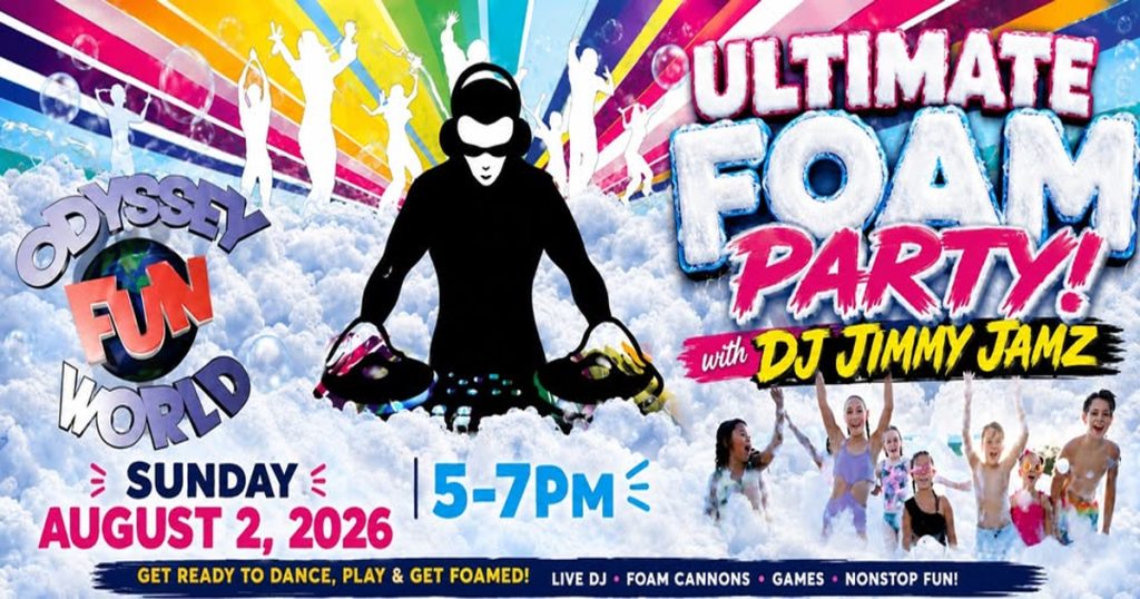 odyssey fun world foam party