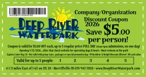 2026bdeep river waterpark coupon $5.00 off