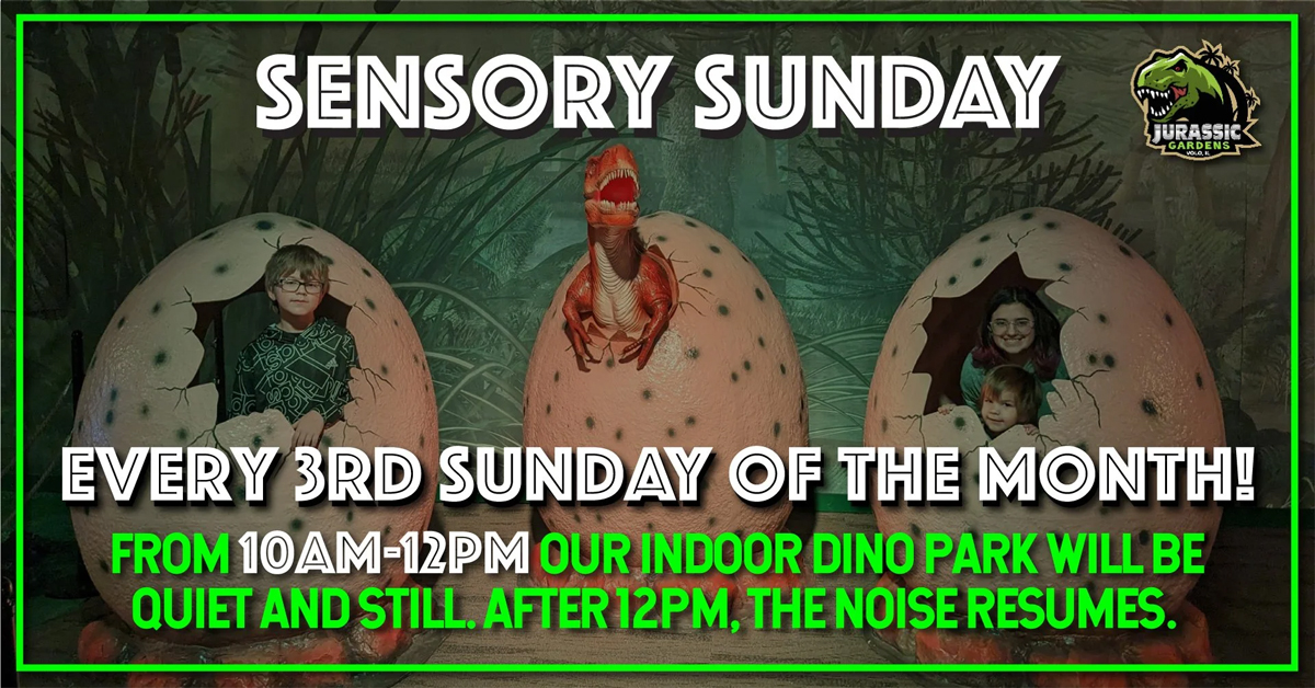 jurassic gardens volo sensory sundays 