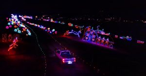 willow hill Christmas light show drive thru experience