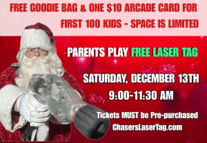Chaser Laser Tag Naperville Breakfast with Santa