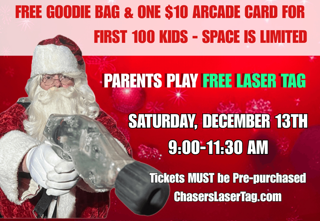 Chaser Laser Tag Naperville Breakfast with Santa