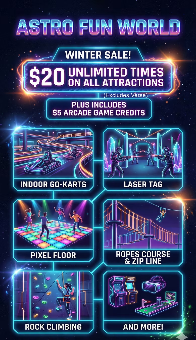 Astro Fun World Discounts Deals Coupons