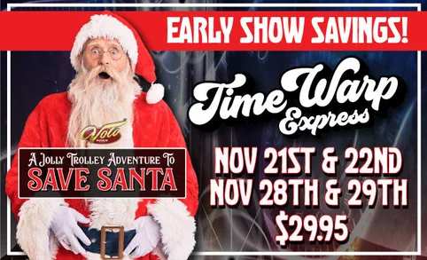 Volo Museum Holiday Trolley Save Santa