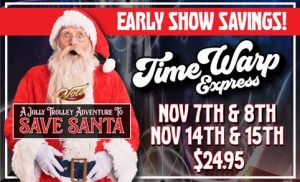 Volo Museum Holiday Trolley Save Santa