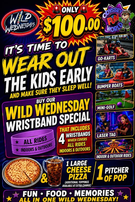 Odyssey Fun World Wild WEdnesdays