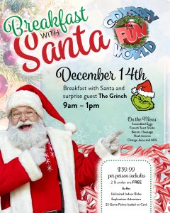 odyssey fun world breakfast with Santa