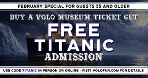 Volo museum free titanic admission tickets