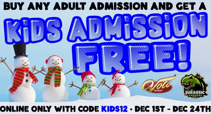 Volo Museum Kids Free Admission in December