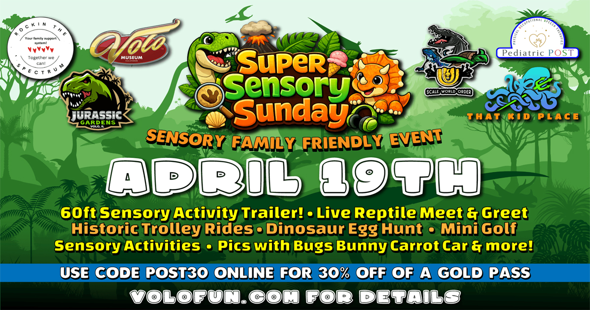 Jurassic Gardens Super Sensory Sunday Volo Museum