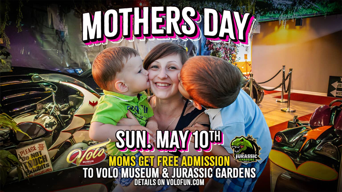 Volo Museum Jurassic Gardens Mothers Day Discount Tickets Free Gold Pass