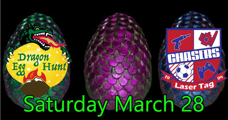 Chasers laser tag Naperville dragon egg hunt
