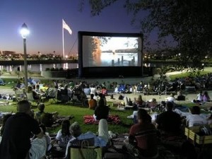 outdoor movie screen rental chicago